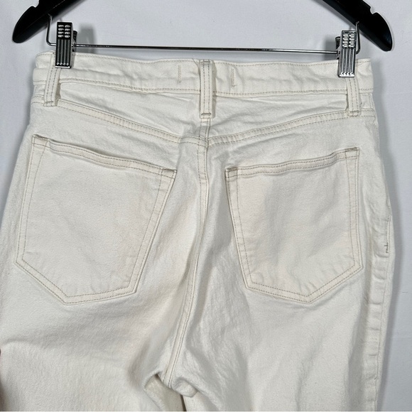 Abercrombie Fitch straight leg jeans ultra high rise stretch vent hem size 30 - Picture 5 of 8